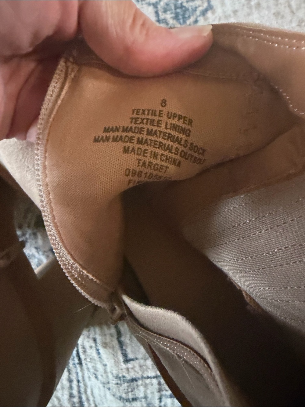 Target Women's Suede Ankle Boots in Light Taupe - Picture 3 of 3